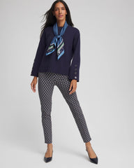 Chico's Discount Passport Blue Brigitte™ Chain Connection Slim Ankle Pants
