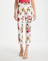 Chico's Sale Hot Honeysuckle Brigitte™ Slim Mari Bloom Crop