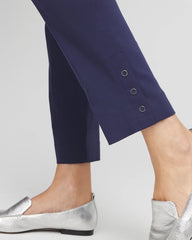 Chico's Discount Passport Blue Brigitte™ Pull-On Slim Rivet Ankle Pants