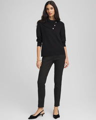 Chico's On Sale Black Brigitte™ Slim Ankle Jacquard Pants