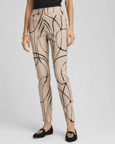 Chico's For Sale Champagne Fizz Brigitte™ Golden Leaf Slim Ankle Pants