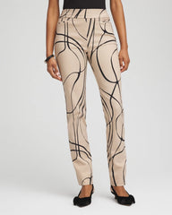 Chico's Sale Champagne Fizz Brigitte™ Golden Leaf Slim Full-Length Pants