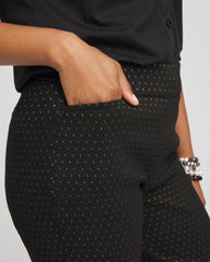 Chico's Outlet Black Brigitte™ Slim Full-Length Jacquard Pants