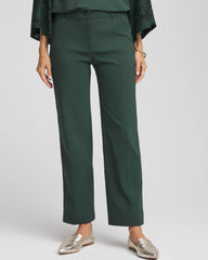Chico's Online Darkest Spruce Emme Straight Ankle Pants