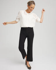 Chico's Discount Black Emme Cropped Flared Pants