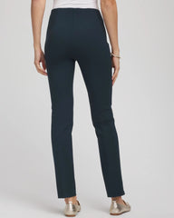 Chico's For Sale Teal Shadow Juliet Slim Trim Detail Ankle Pants