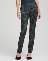 Chico's Discount Black Brinkly Blur Juliet Slim Ankle Pants