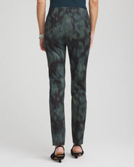 Chico's Discount Black Brinkly Blur Juliet Slim Ankle Pants