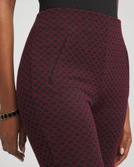 Chico's Sale Black Circle Jacquard Juliet Slim Ankle Pants