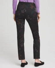 Chico's Online Black Juliet Floral Ankle Pants