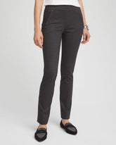 Chico's Discount Black Juliet Tonal Check Ankle Pants