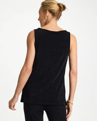 Chico's Online Travelers Black Travelers™ Classic Side-Slit Tank