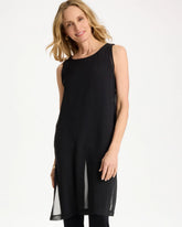 Chico's Discount Travelers Black Travelers™ Layered Chiffon Tunic