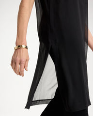 Chico's Discount Travelers Black Travelers™ Layered Chiffon Tunic
