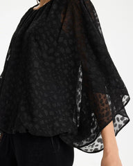Chico's Discount Travelers Black Travelers™ Bubble Hem Top