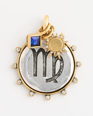 Chico's Outlet Mixed Metals Virgo Zodiac Charm Pendant
