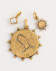 Chico's Discount Mixed Metals Gemini Zodiac Charm Pendant