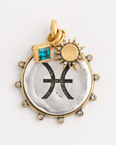 Chico's Outlet Mixed Metals Pisces Zodiac Charm Pendant