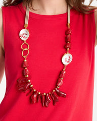 Chico's Sale Red Chico's Originals Red Resin Necklace