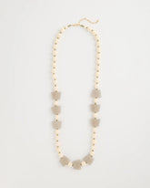 Chico's For Sale Neutral Long Geo Beaded Necklace