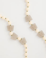 Chico's For Sale Neutral Long Geo Beaded Necklace