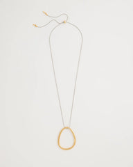 Chico's Sale Mixed Metals Mixed Metal Circle Pendant Necklace