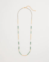 Chico's Online Green Beaded Long Necklace