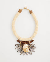 Chico's Discount Neutral Chico's x Romi Marina Pendant Bib Necklace