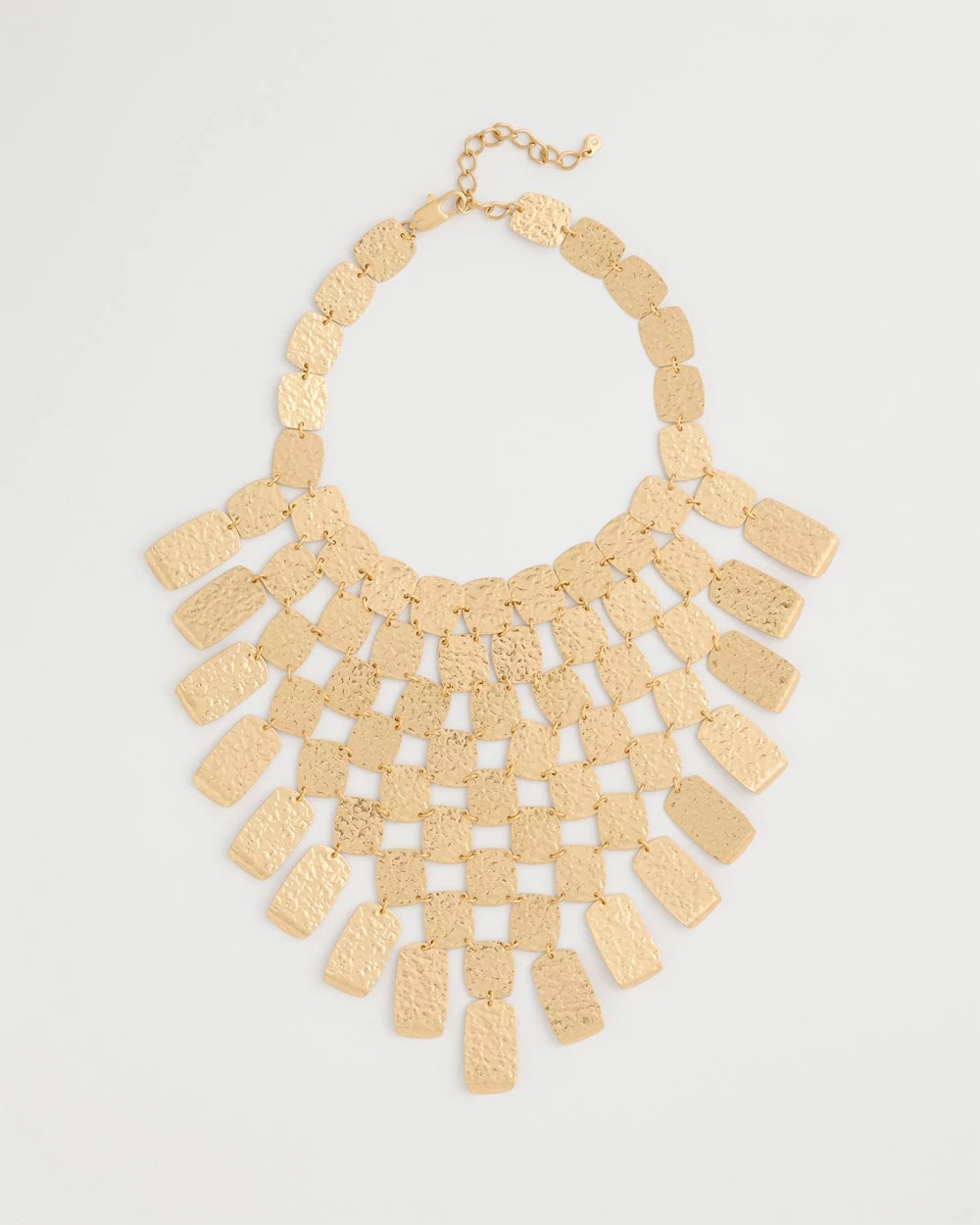 Chico's Outlet Gold Chico's Originals Hammered Bib Necklace