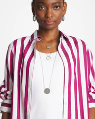 Chico's Discount Silver Silver Triple Pendant Necklace