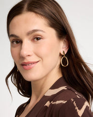 Chico's For Sale Gold Goldtone Open Circle Drop Earrings