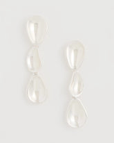 Chico's On Sale Silver Silvertone Linear Drop Earrings