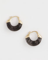 Chico's Sale Gold Marble Gold Hoop Earrings
