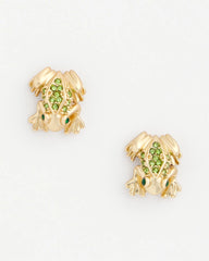 Chico's Outlet Gold Frog Stud Earrings
