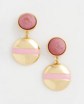 Chico's On Sale Pink Pink Enamel Sphere Drop Earrings