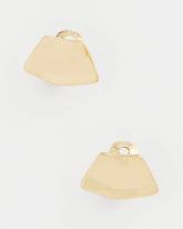 Chico's Sale Gold Gold Fan Clip On Earrings