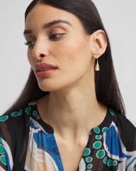 Chico's On Sale Gold No Droop™ Gold Tone Teardrop Threader Earrings