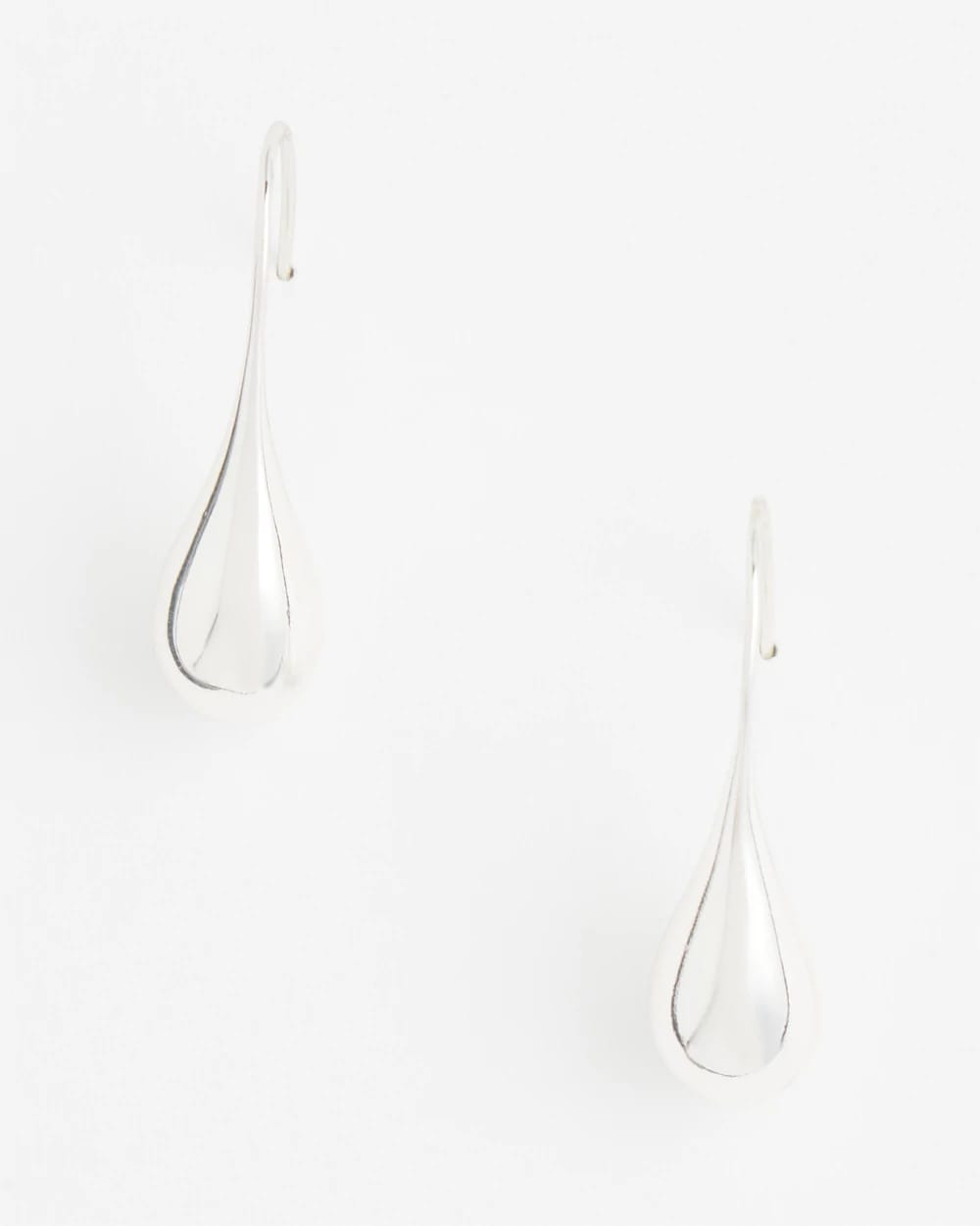 Chico's For Sale Silver No Droop™ Silver Tone Teardrop Threader Earrings
