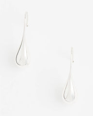 Chico's For Sale Silver No Droop™ Silver Tone Teardrop Threader Earrings