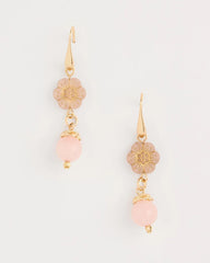 Chico's Sale Orchid Flower Beaded Drop Earrings