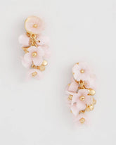 Chico's Outlet Pink Pink Flower Cluster Drop Earrings