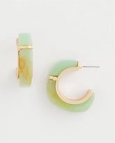Chico's On Sale Aqua Aqua Tone Hoop Earrings