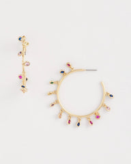 Chico's On Sale Multi Multi-Color Hoop Earrings