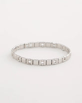 Chico's For Sale Silver Glam Silvertone Slice Stretch Bracelet