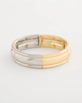 Chico's Discount Mixed Metals Mixed Metal Hinge Cuff Bracelet