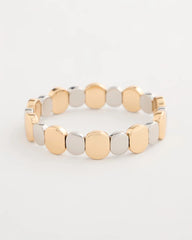 Chico's Online Mixed Metals Mixed Metals Glam Stretch Bracelet