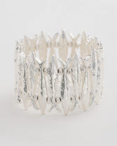 Chico's Online Silver Silvertone Fish Stretch Bracelet