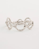 Chico's Online Silver Silvertone Open Link Toggle Bracelet