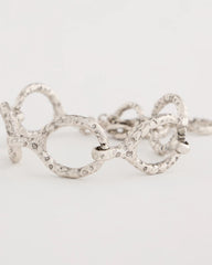 Chico's Online Silver Silvertone Open Link Toggle Bracelet