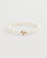 Chico's On Sale Pearl Pearlescent Stretch Hero Bracelet